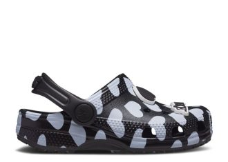 Awake NY x Classic Clog Kids „Zuhause ist, wo das Herz ist – Schwarz“
