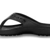 Crocs Baya Flache Flip-Flops Schwarz 11999-001