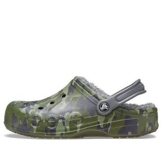 Crocs Baya Lined Clog Printing Fleece Lined Unisex Camouflage Hausschuhe 205975-97G
