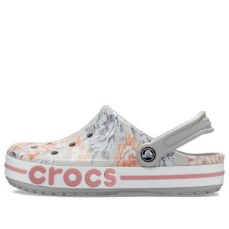 Crocs Bayaband Beach hellgraue Blumensandalen 206232-0GN