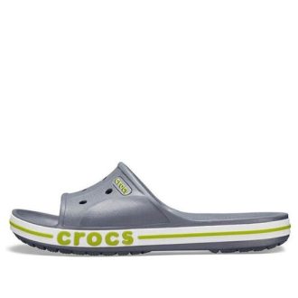 Crocs Bayaband Clog Grau Grün Hausschuhe „Grau Grün“ 205392-0A3