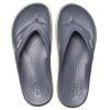 Crocs Bayaband Flip rutschfeste, verschleißfeste, lässige Hausschuhe in Graugrün „Grey Green“ 205393-0A3