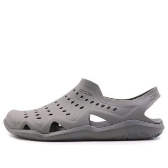 Crocs Beach Graue Unisex-Sandalen 203963-0DA