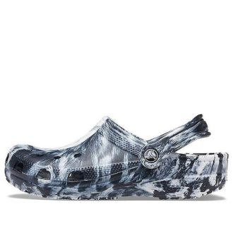 Crocs Beach Marble Unisex Schwarz Weiß Sandalen „Black White“ 206867-103