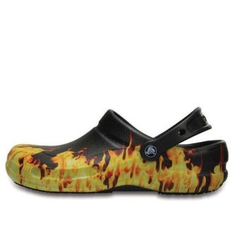 Crocs Bistro Graphic Clogs „Gelb Schwarz“ 204044-001
