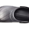 Crocs Bistro Graphic Clogs „Silber Schwarz“ 204044-041