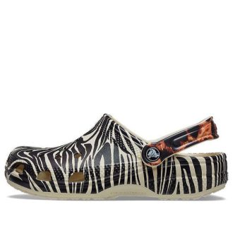 Crocs Classic Animal Beach Sandalen Unisex Animal „Weiß“ 207840-2Y9 Crocs Classic Animal Beach Sandalen Unisex Animal „Weiß“ 207840-2Y9
