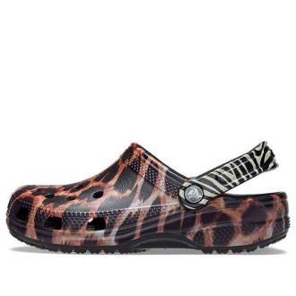 Crocs Classic Animal Strandsandalen Unisex Schwarz 207840-0ZR Crocs Classic Animal Strandsandalen Unisex Schwarz 207840-0ZR