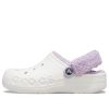Crocs Classic Baya Lined Fuzz-Strap Clog „White Lila“ 206633-577