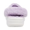 Crocs Classic Baya Lined Fuzz-Strap Clog „White Lila“ 206633-577