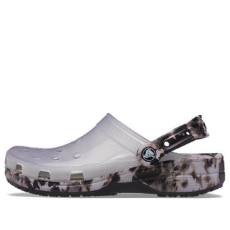 Crocs Classic Bleach Clogs „Translucent Black White“ 207333-001