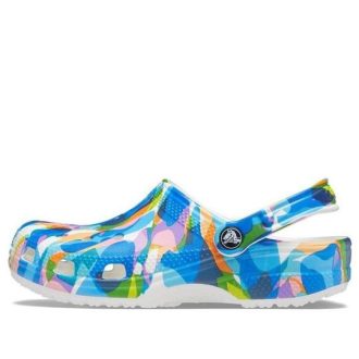 Crocs Classic Bubble Block Clogs „Blau Multi“ 207298-94S