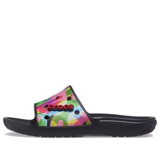 Crocs Classic Bubble Block Slides „Schwarz Multi“ 207408-0C4