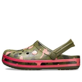 Crocs Classic Clog Strandsandalen Grün Rosa 205579-3S9