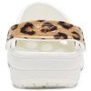 Crocs Classic Clog Strandsandalen Leopardenmuster Weiß 206638-1D1 Crocs Classic Clog Strandsandalen Leopardenmuster Weiß 206638-1D1
