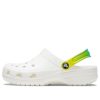 Crocs Classic Clog Strandsandalen Weiß Farbverlauf Grün 206638-1DC Crocs Classic Clog Strandsandalen Weiß Farbverlauf Grün 206638-1DC