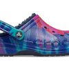 Crocs Classic Clog Tie Dye Printing Schuh Tiefblau Unisex 207329-95T