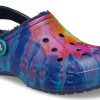 Crocs Classic Clog Tie Dye Printing Schuh Tiefblau Unisex 207329-95T