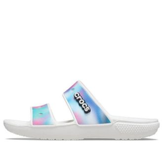 Crocs Classic Colorful Unisex Mehrfarbige weiße Sandalen 207771-94S