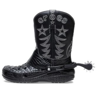 Crocs Classic Cowboy Boot „Schwarz“ 208695-001
