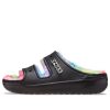 Crocs Classic Cozzzy Spray Dye Sandalen „Schwarz Multi“ 208046-0C4