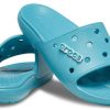 Crocs Classic Flache Sandalen Unisex Denim Blau 206121-4ST