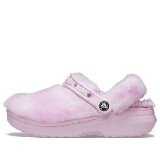 Crocs Classic Fur Sure Clogs Ballerina „Pink Weiß“ 207303-6SU