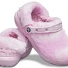 Crocs Classic Fur Sure Clogs Ballerina „Pink Weiß“ 207303-6SU