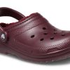 Crocs Classic Gefütterte Clogs „Dunkle Kirsche“ 203591-6WD