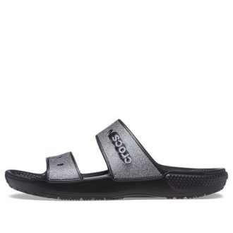 Crocs Classic Glitter II Sandale „Schwarz“ 207769-001