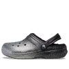 Crocs Classic Glitter Lined Clogs „Schwarz Silber“ 205842-067