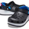 Crocs Classic Hiker Clog Sports Schwarz Blau Rot Sandalen „Black Blue Red“ 206772-001