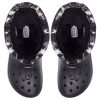 Crocs Classic Lined Neo Puff Tie Dye Stiefel „Schwarz Weiß“ 207328-001