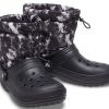 Crocs Classic Lined Neo Puff Tie Dye Stiefel „Schwarz Weiß“ 207328-001