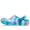 Crocs Classic Lined Solarized Clogs „Weiß Blau Aqua“ 207560-4SU