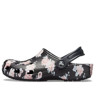 Crocs Classic Printed Clogs „Schwarz Pink“ 205838-97J
