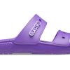 Crocs Classic Soft Sole Cozy Flat Heel Sport-Hausschuhe Unisex Lila 206761-518