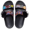 Crocs Classic Soft Sole Cozy Flat Heel Sport-Hausschuhe Unisex Schwarz 207403-001