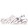 Crocs Classic Stars and Stripe Clog „Weiß Multi“ 208877-94S