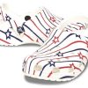 Crocs Classic Stars and Stripe Clog „Weiß Multi“ 208877-94S