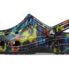 Crocs Classic Tie Dye Pattern Crocs Beach Unisex-Sandalen in Jeansblau 205453-4SW