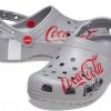 Crocs Coca Cola x Crocs Crossover Light X Outdoor Flacher Absatz Casual Sports Unisex Graue Sandalen 207220-030