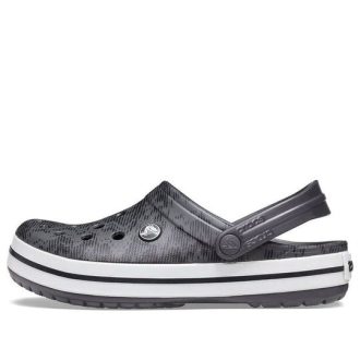 Crocs Crocband Clogs „Grau Schwarz“ 206474-02W