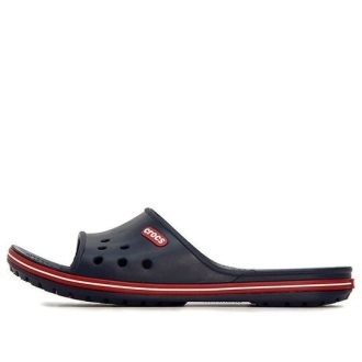 Crocs Crocband Crocs Schwarze Unisex-Sandalen „Dunkelblau Rot“ 204108-4CC