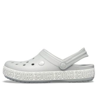 Crocs Crocband Logo Mania Beach Graue Sandalen 205914-00J