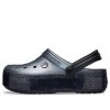 Crocs Crocband Platform Metallic Clogs „Schwarz“ 205912-002