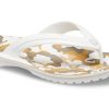 Crocs Crocband Printed Flip Flops „Weiß Hellbraun“ 205943-94S