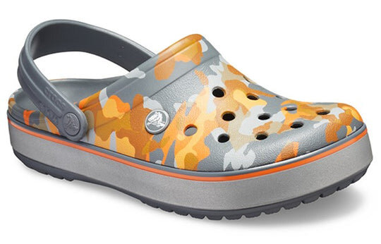 Crocs Crocband Printed Sandalen Schwarz Orange Camouflage „Black Orange“ 205834-02Q Crocs Crocband Printed Sandalen Schwarz Orange Camouflage „Black Orange“ 205834-02Q