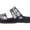 Crocs Daisy Leichte, verschleißfeste Sport-Hausschuhe Unisex Schwarz Weiß 207284-0ZI