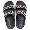 Crocs Daisy Leichte, verschleißfeste Sport-Hausschuhe Unisex Schwarz Weiß 207284-0ZI